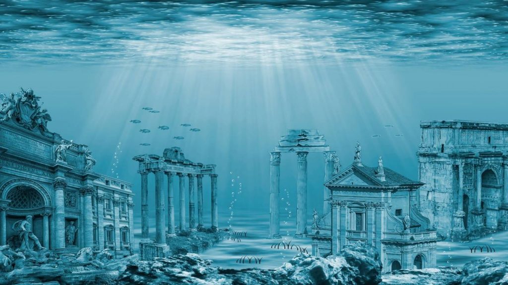 0 Ruins of the Atlantis civilization Underwater ruins
