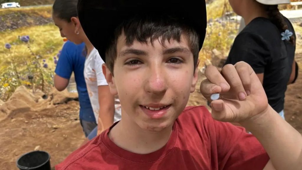1 MBP CHP 12 year old discovers rare gemstone at biblical site linked to Jesus miracles 1411