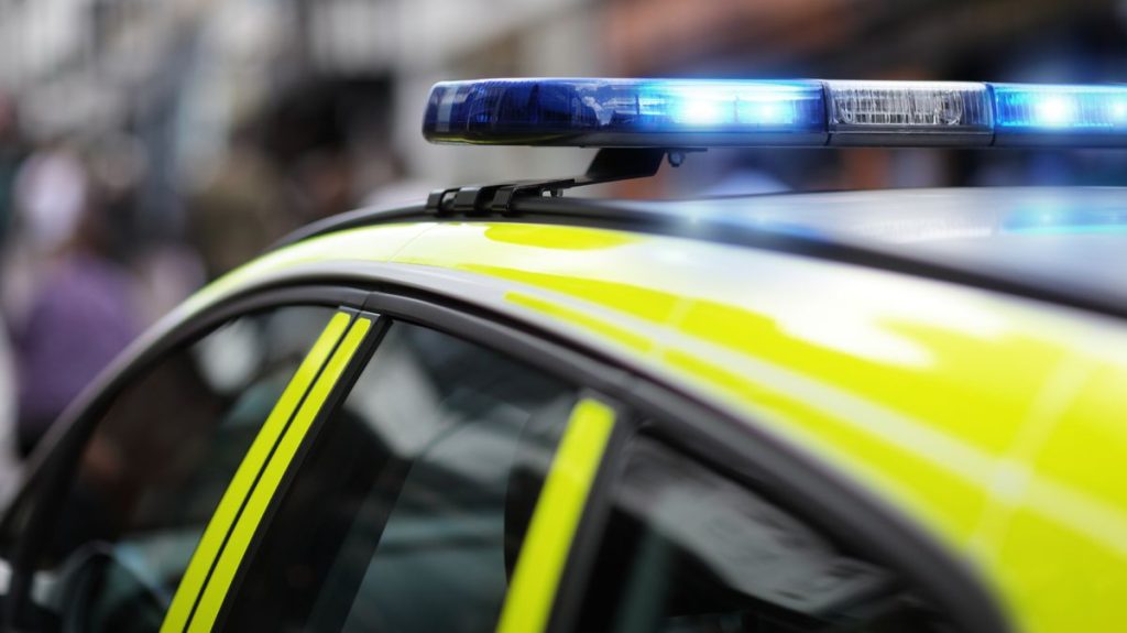 1 Police siren at accident or crime scene