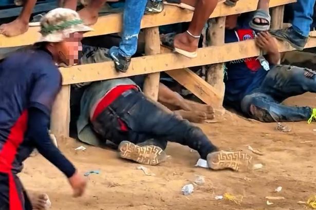 1 VIDEO Amateur bullfighter gored in rectum and tossed into air by huge animal