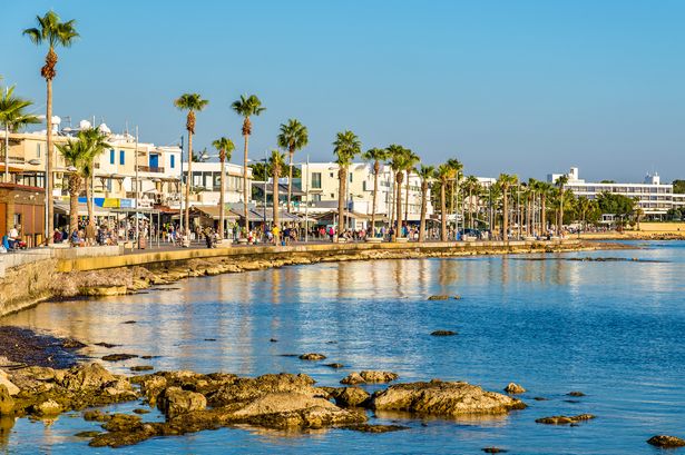 2 View of embankment at Paphos Harbour Cyprus