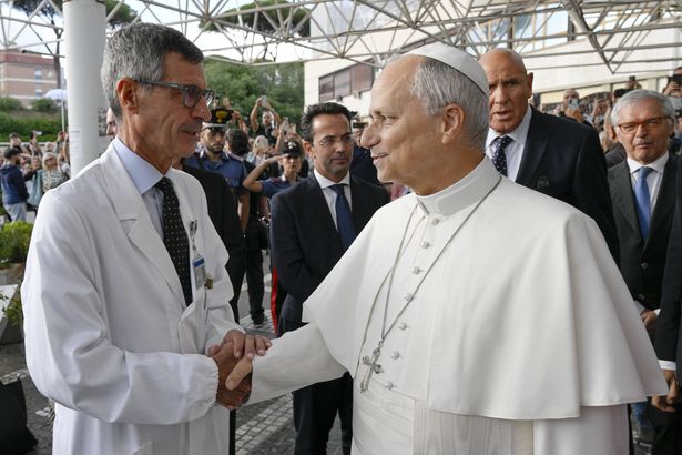 0 Pope Leo is said to be recovering well after the surgery in Rome