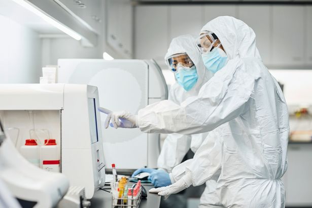 1 Doctors working in laboratory during pandemic